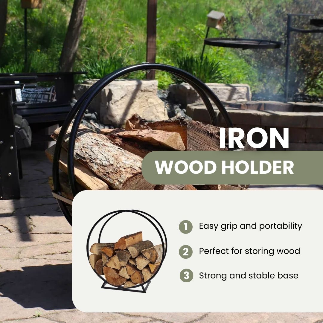 Iron Wood Holder