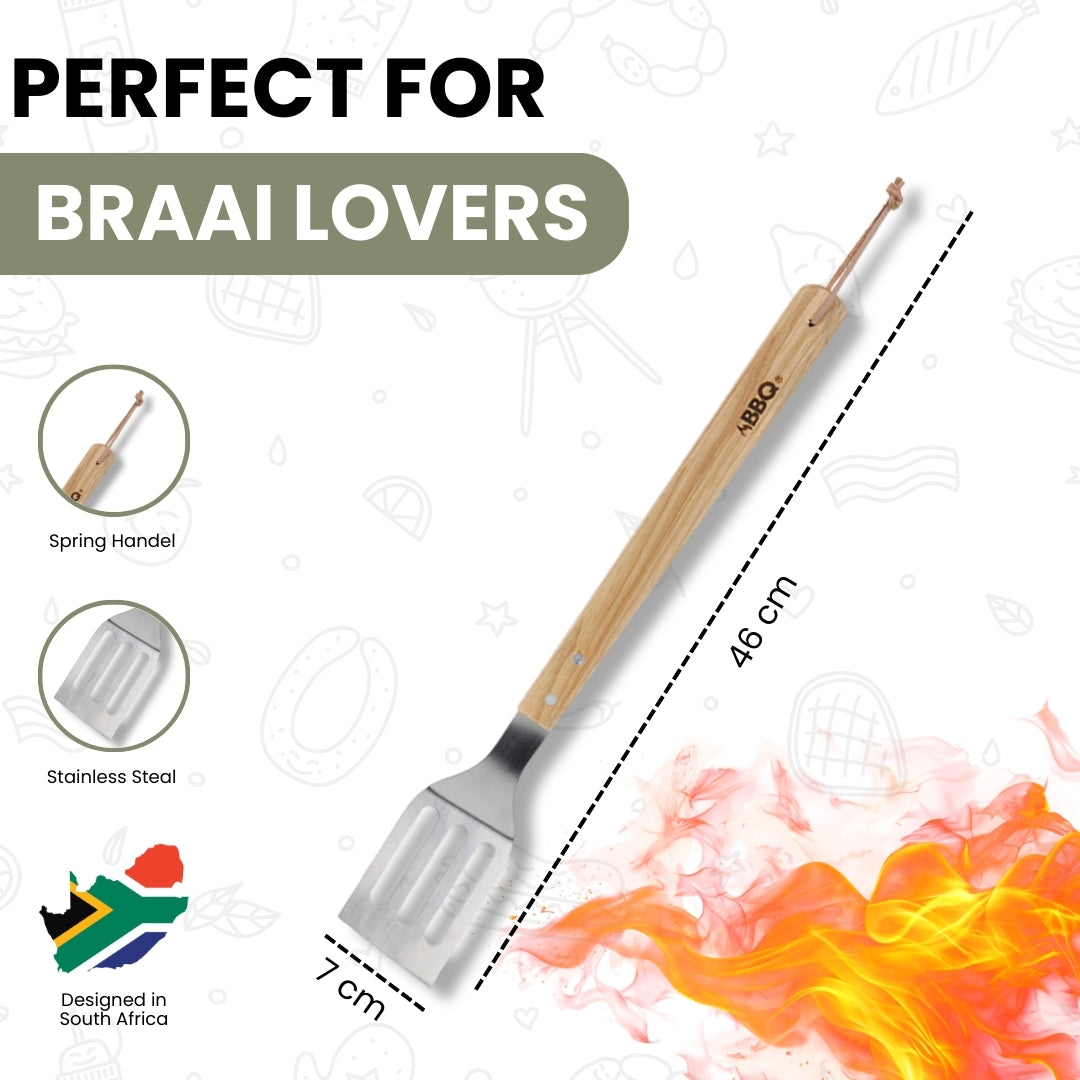 Braai Spatula with Hanging Handle - Stainless Steel - 46cm