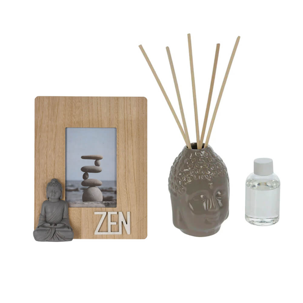 Zen Zone – Buddha-Diffusor und Fotorahmen-Set