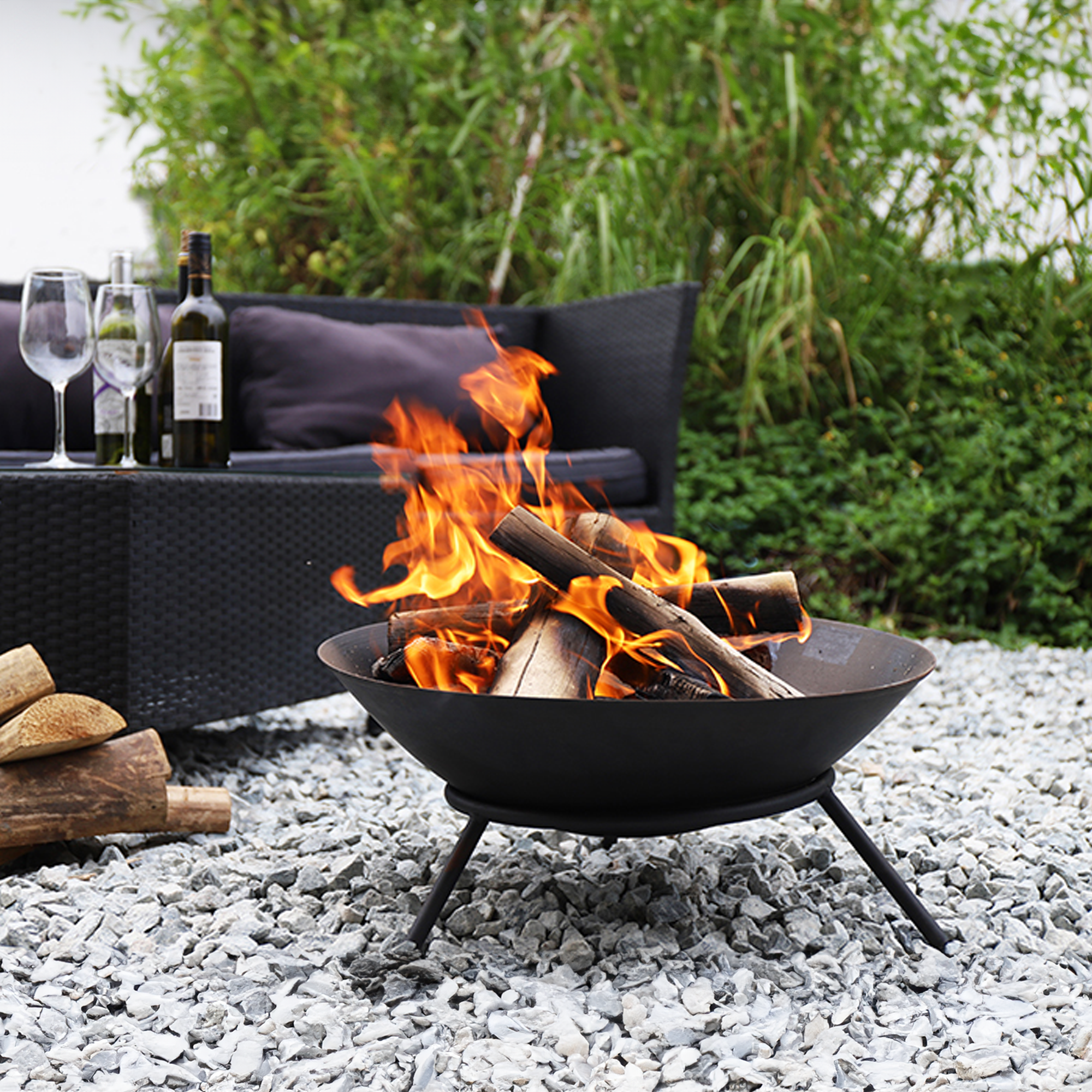 Charcoal Fire Bowl Pit - Cast Iron - 50cm