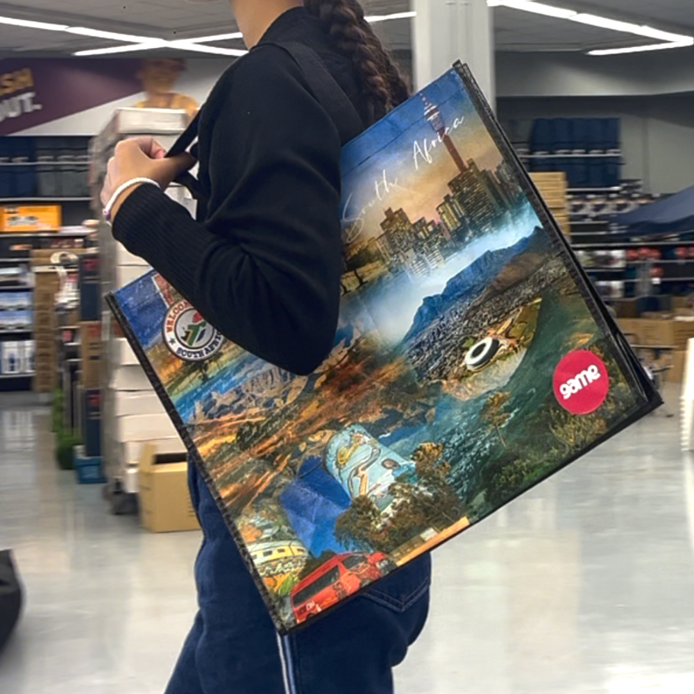 LAM01 - South Africa & Namibia Reusable Laminated Shopping Bag | 110GSM, 28L