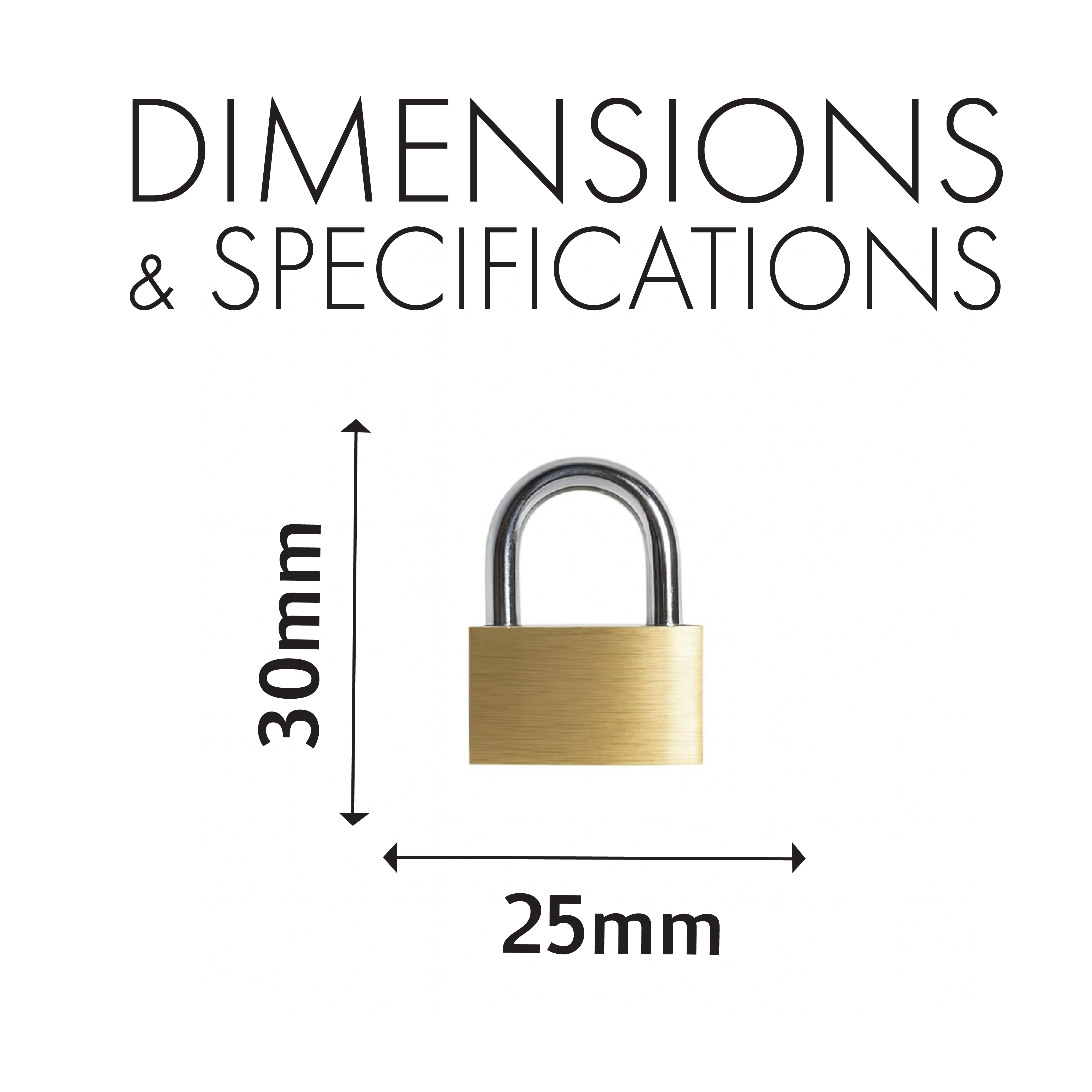 Luggage Lock Set of 2 with 4 Keys - 2.5/3.cm