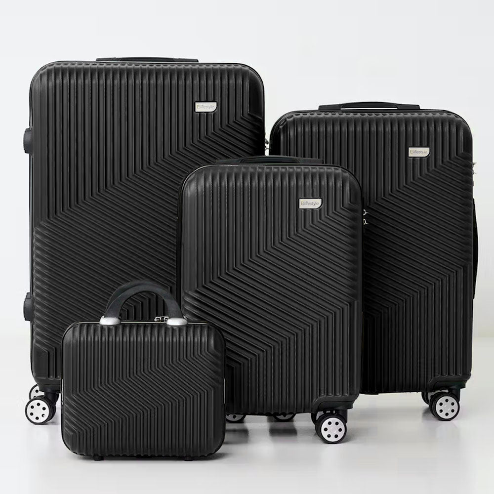 Roma Hardshell Luggage Set on 360° Spinner Wheels with TSA Lock and Protective Cover