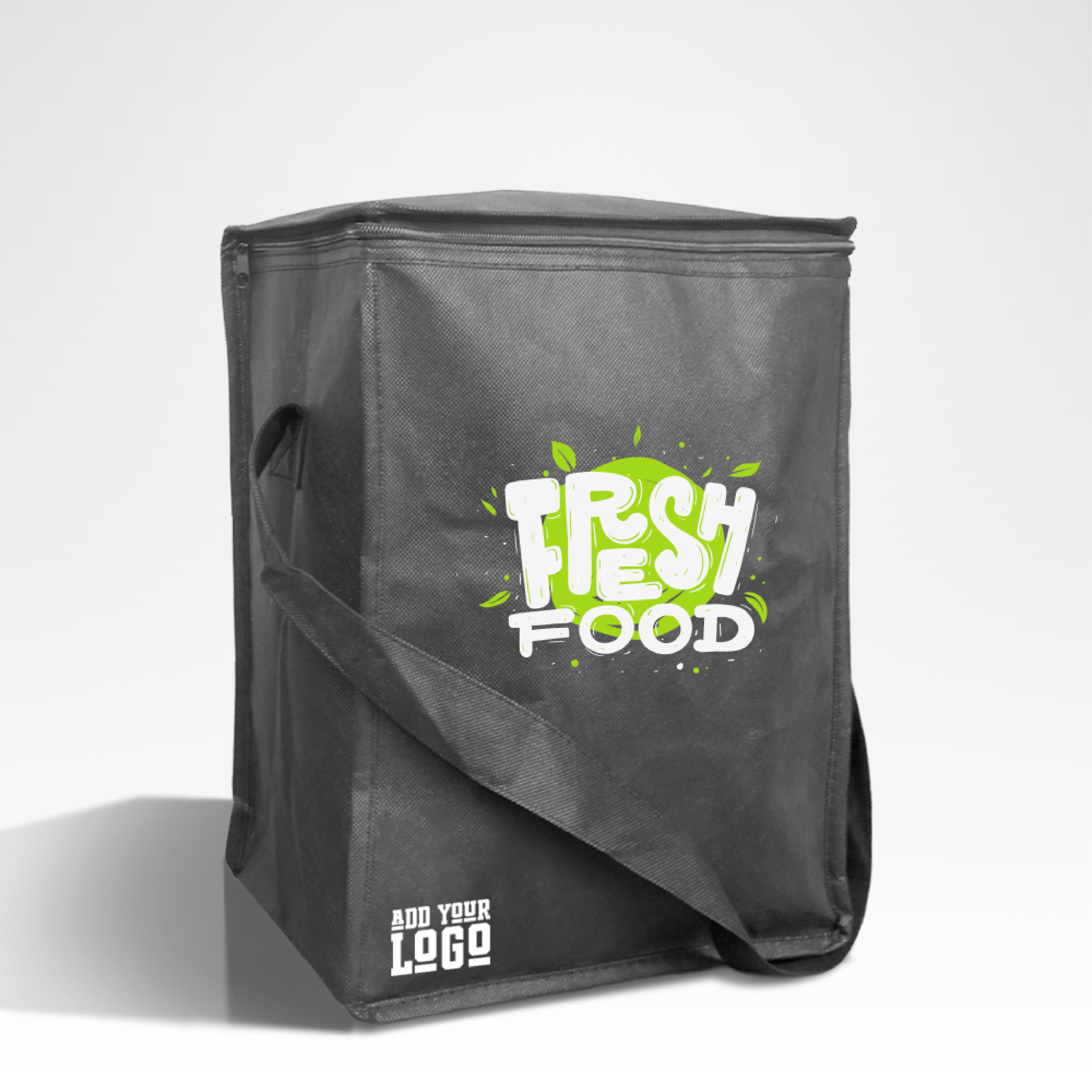 Bolsa térmica reutilizable no tejida con aislamiento | 80GSM, 19L