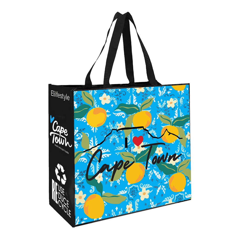 Reusable Laminated Shopper Bag -  Cape Town Summer Design