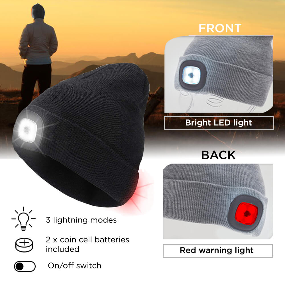 Mütze mit LED-Kopflicht