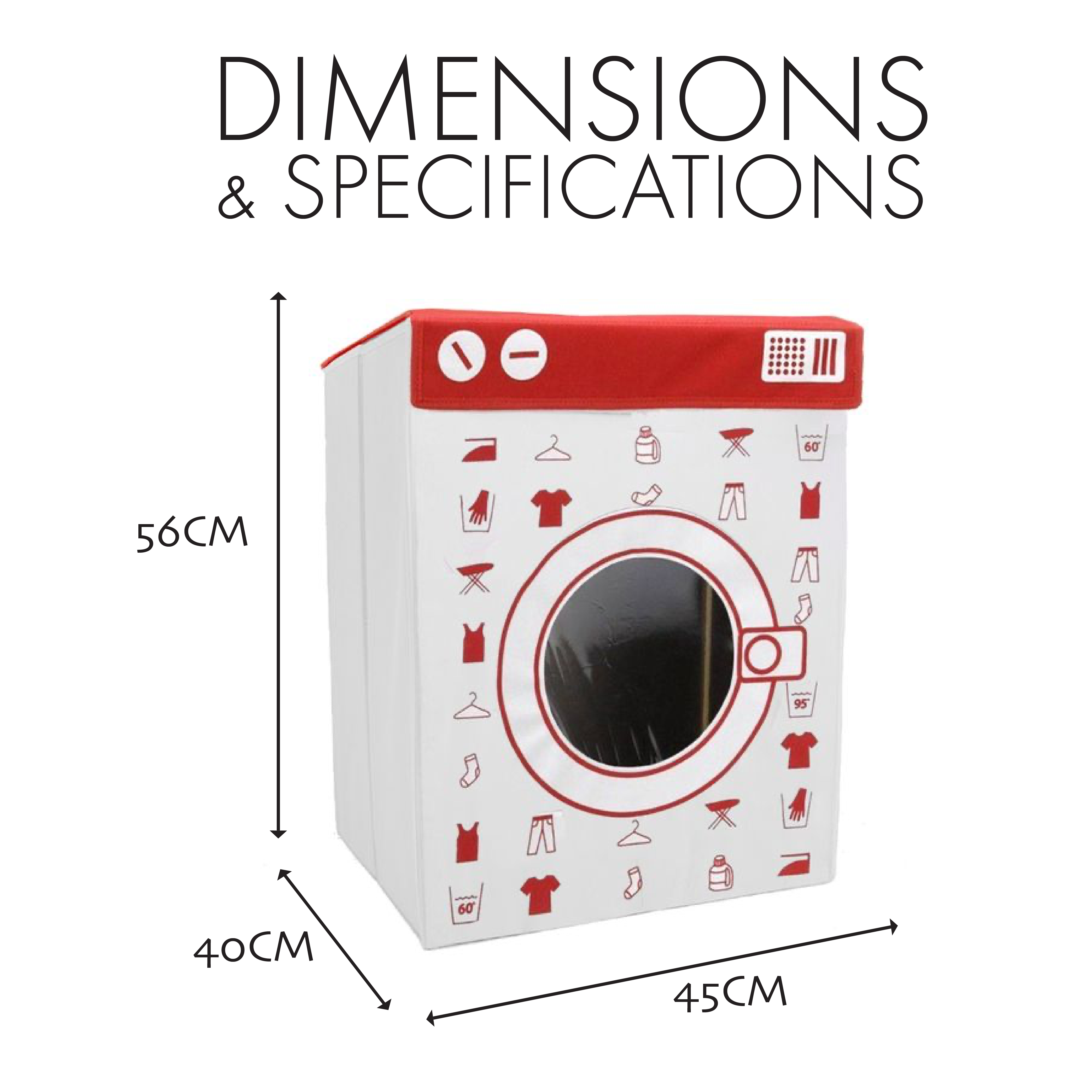Laundry Basket - Washing Machine & Flatpack Design