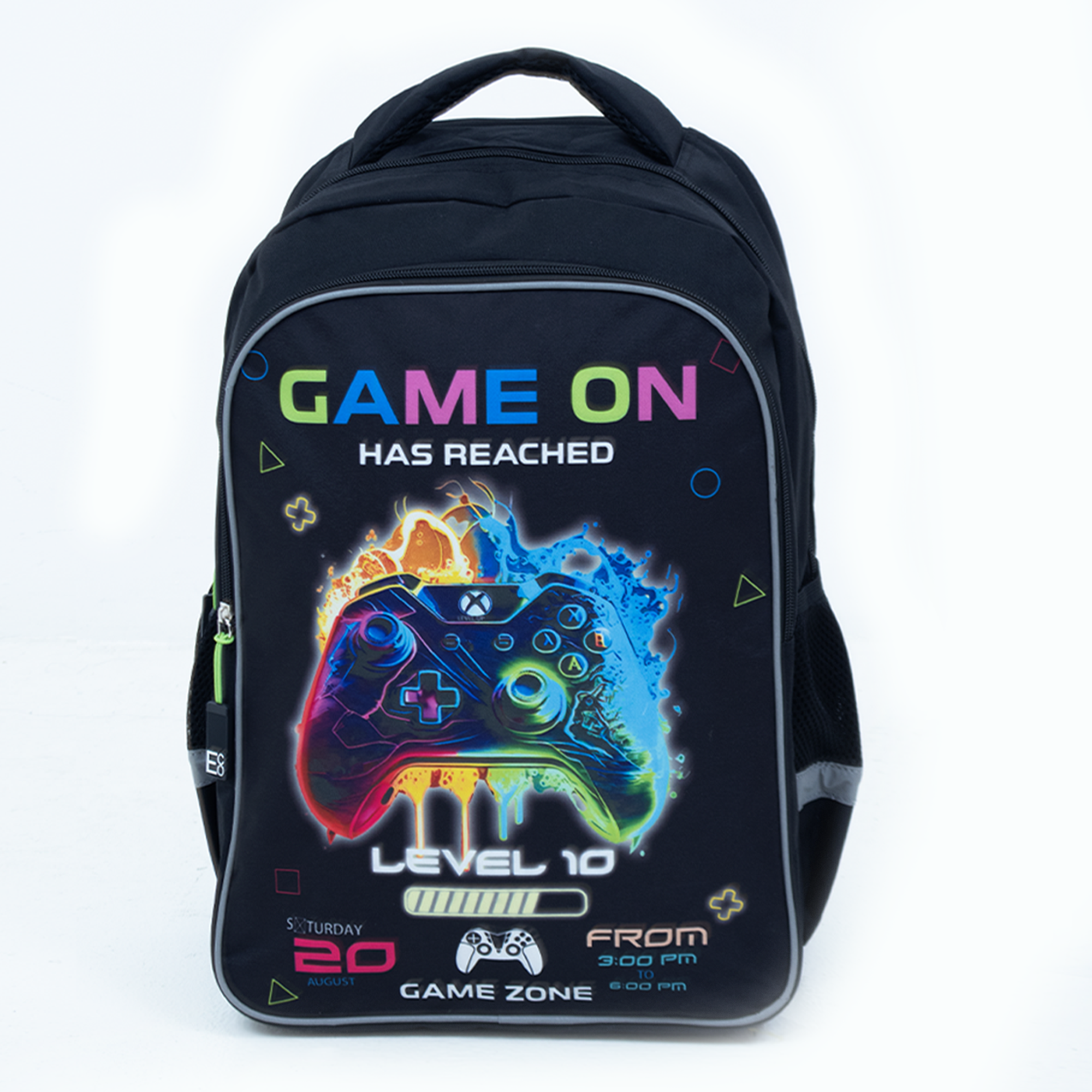 Game On Backpack | Gaming School Bag with Controller Print