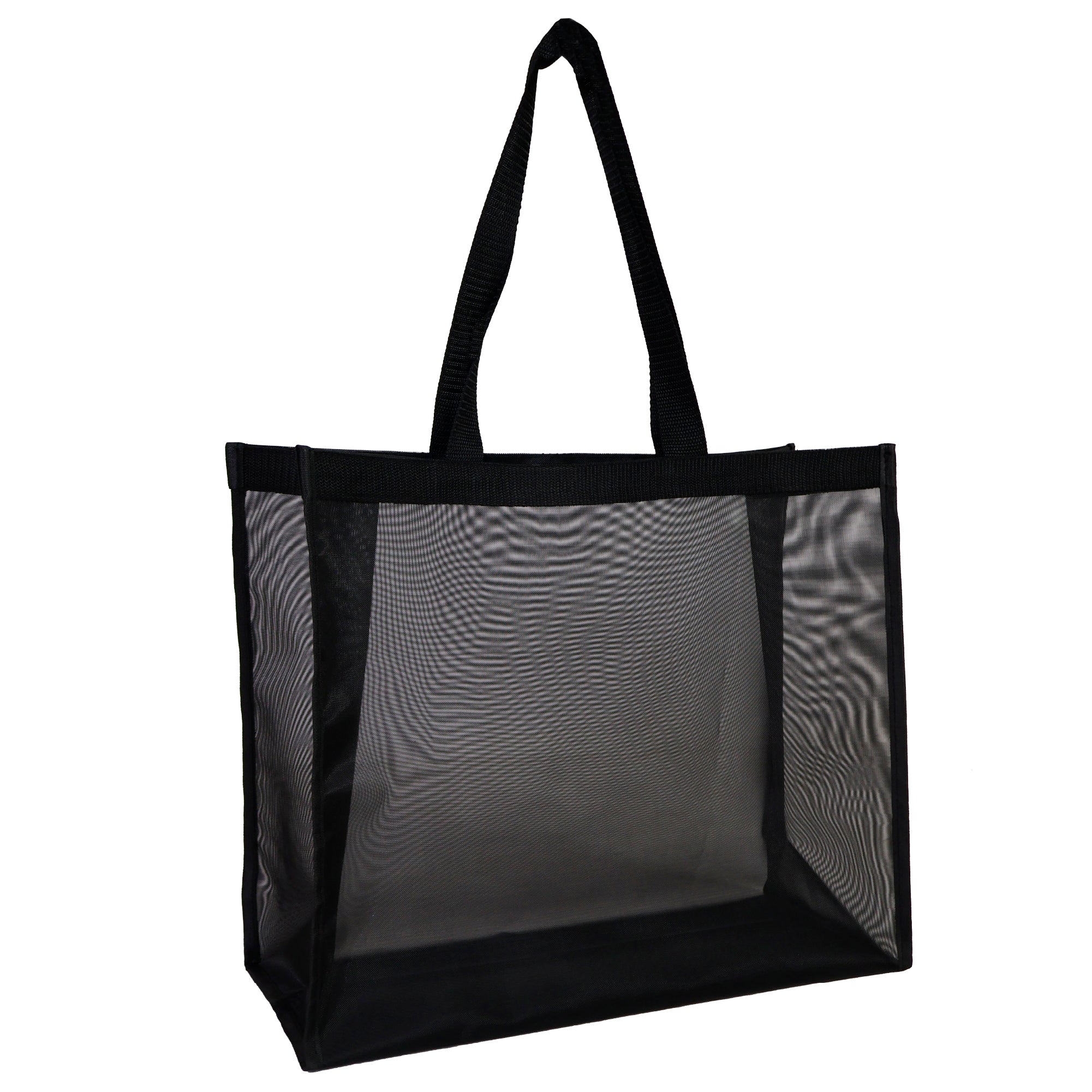 Black Mesh Reusable Shopping Bag | 120GSM, 35L