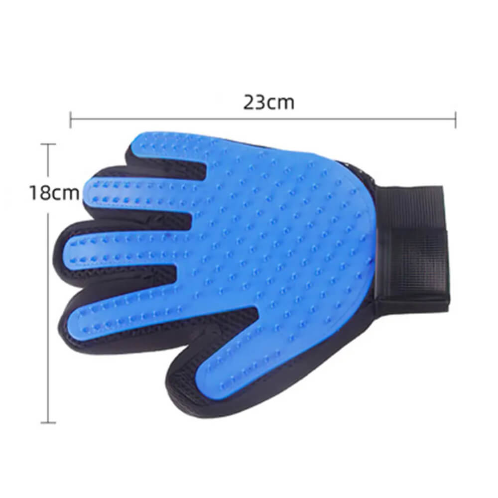 Pet Hair Removing Glove with Double Sided Brush