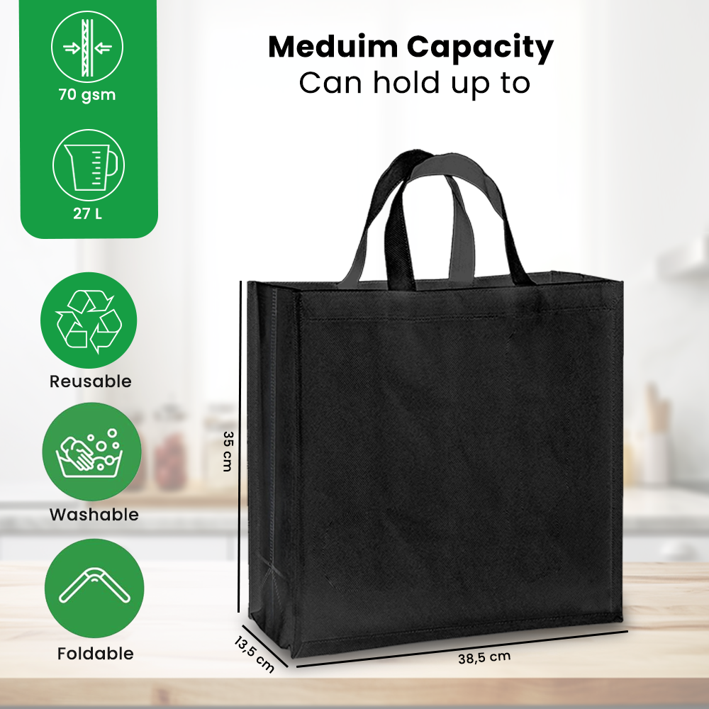 Reusable Non-Woven Shopping Bag | 70GSM, 27L