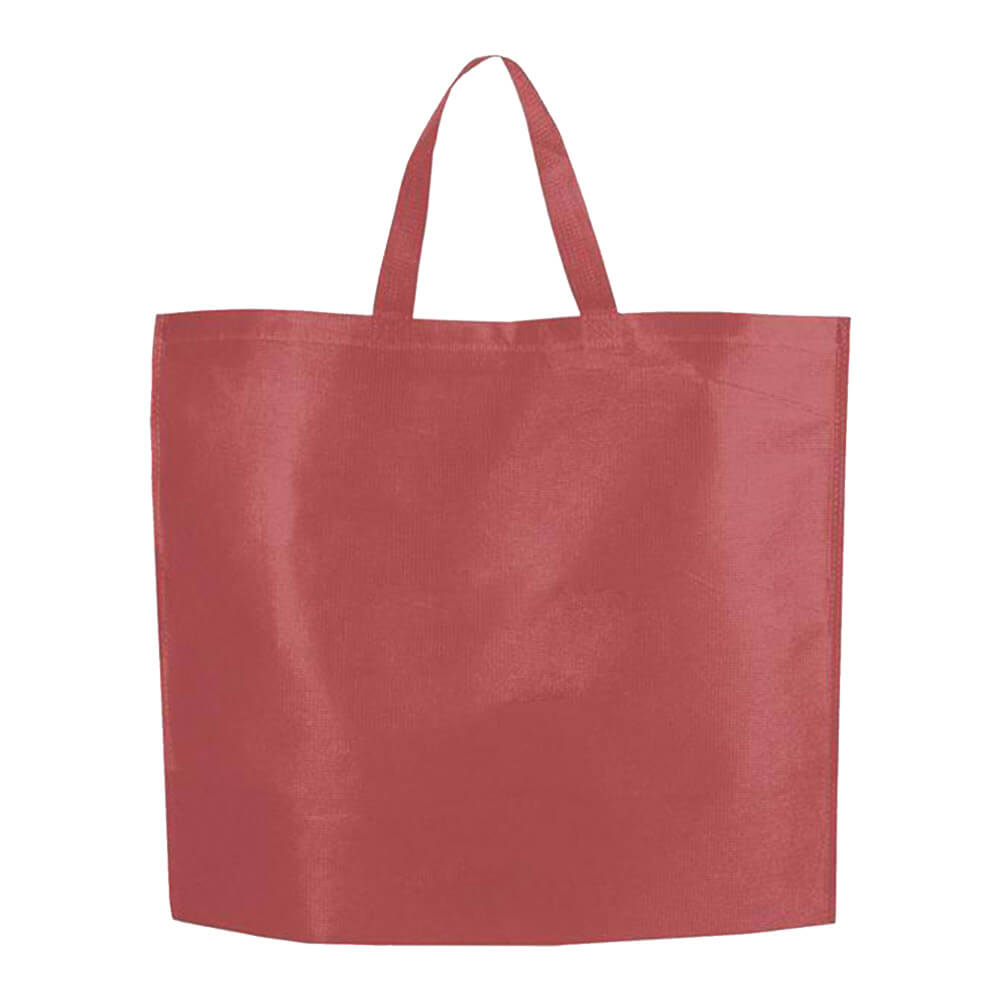 Reusable Shopper Bag - Burgundy Design