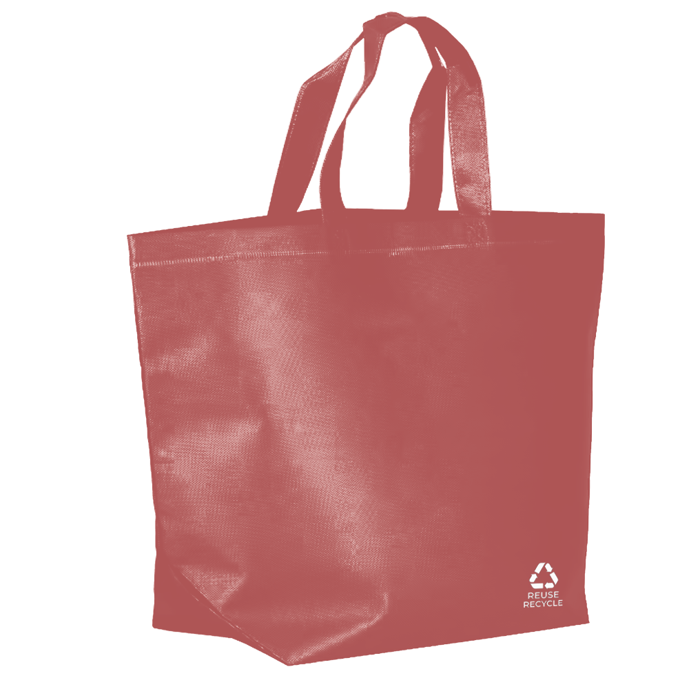 Burgundy Reusable Non-Woven Shopping Bag | 70GSM, 27L