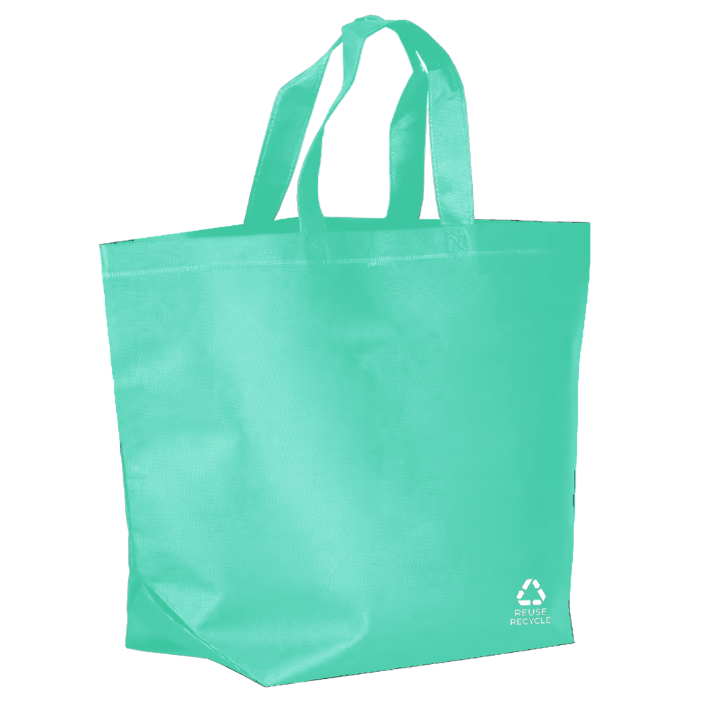 Turquoise Reusable Non-Woven Shopping Bag | 70GSM, 28L