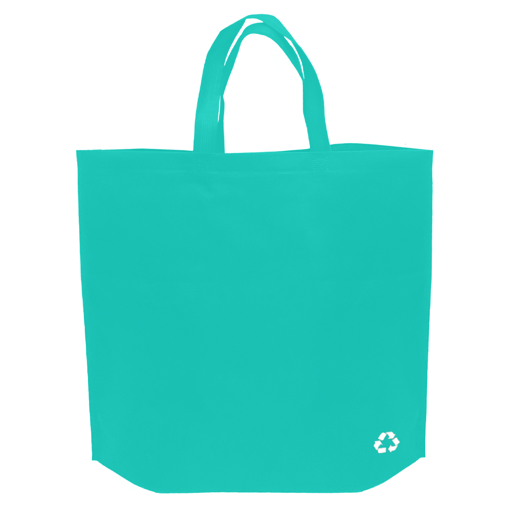 Turquoise Reusable Non-Woven Shopping Bag | 70GSM, 28L