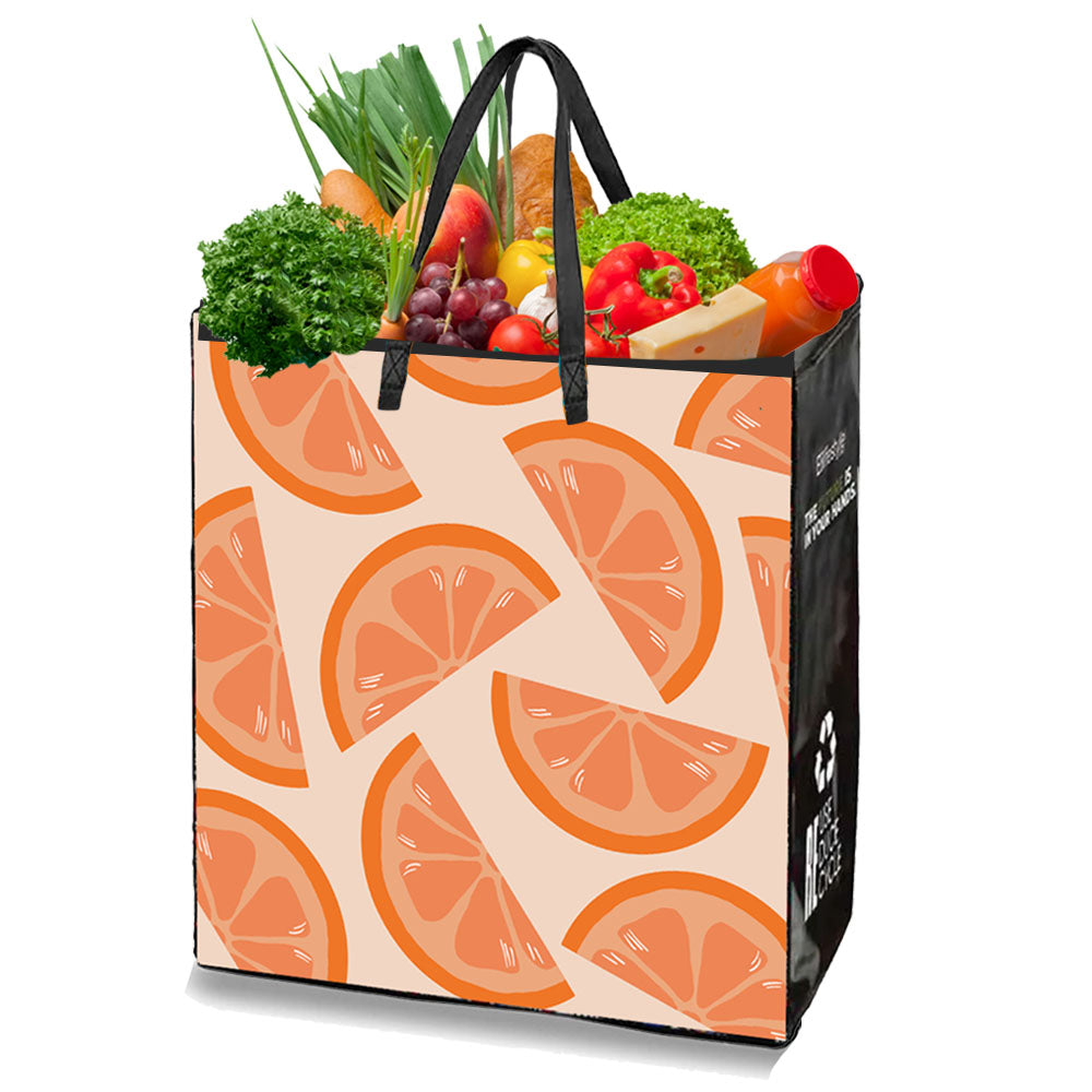 African Reusable Laminated Shopping Bag with Zipper | 120GSM, 35L