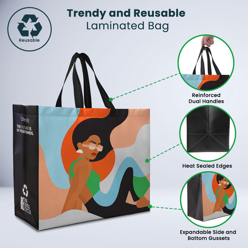Bolso Shopper Laminado Reutilizable - Diseño Mascotas