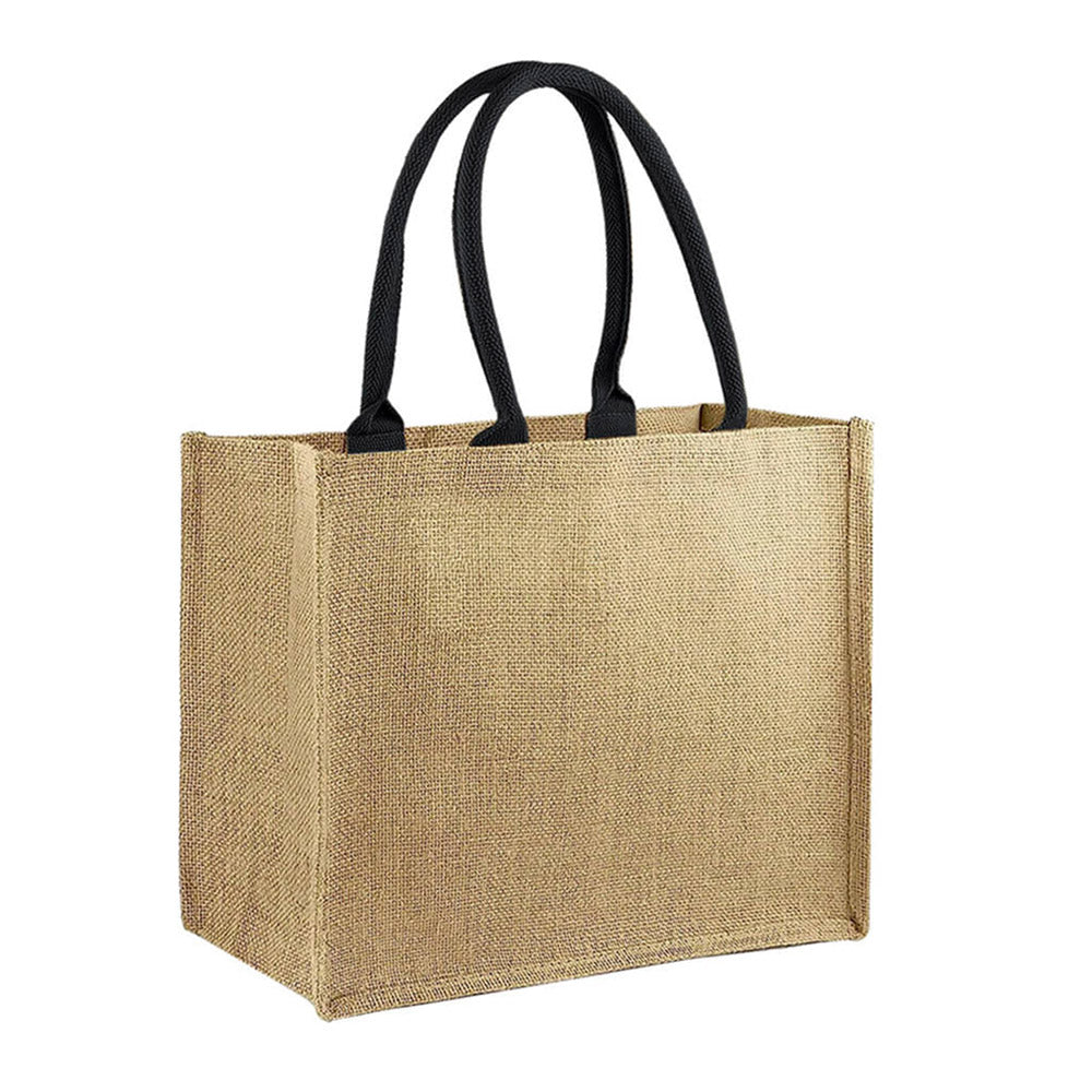 Wiederverwendbare Jute-Tragetasche | 300 g/m², 18 l