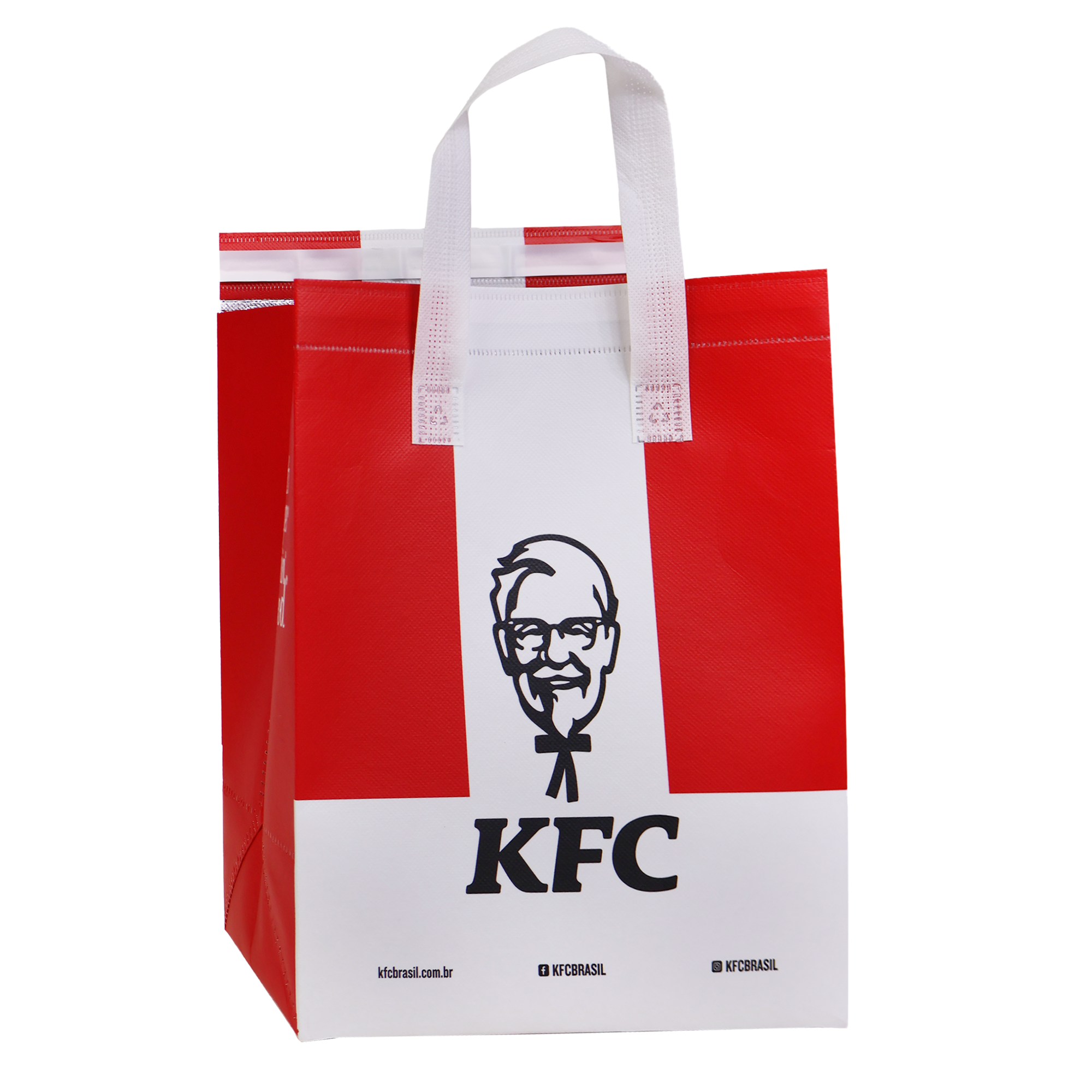 Reusable Laminated Take Away Bag with Adhesive Seal | 70GSM, 12L