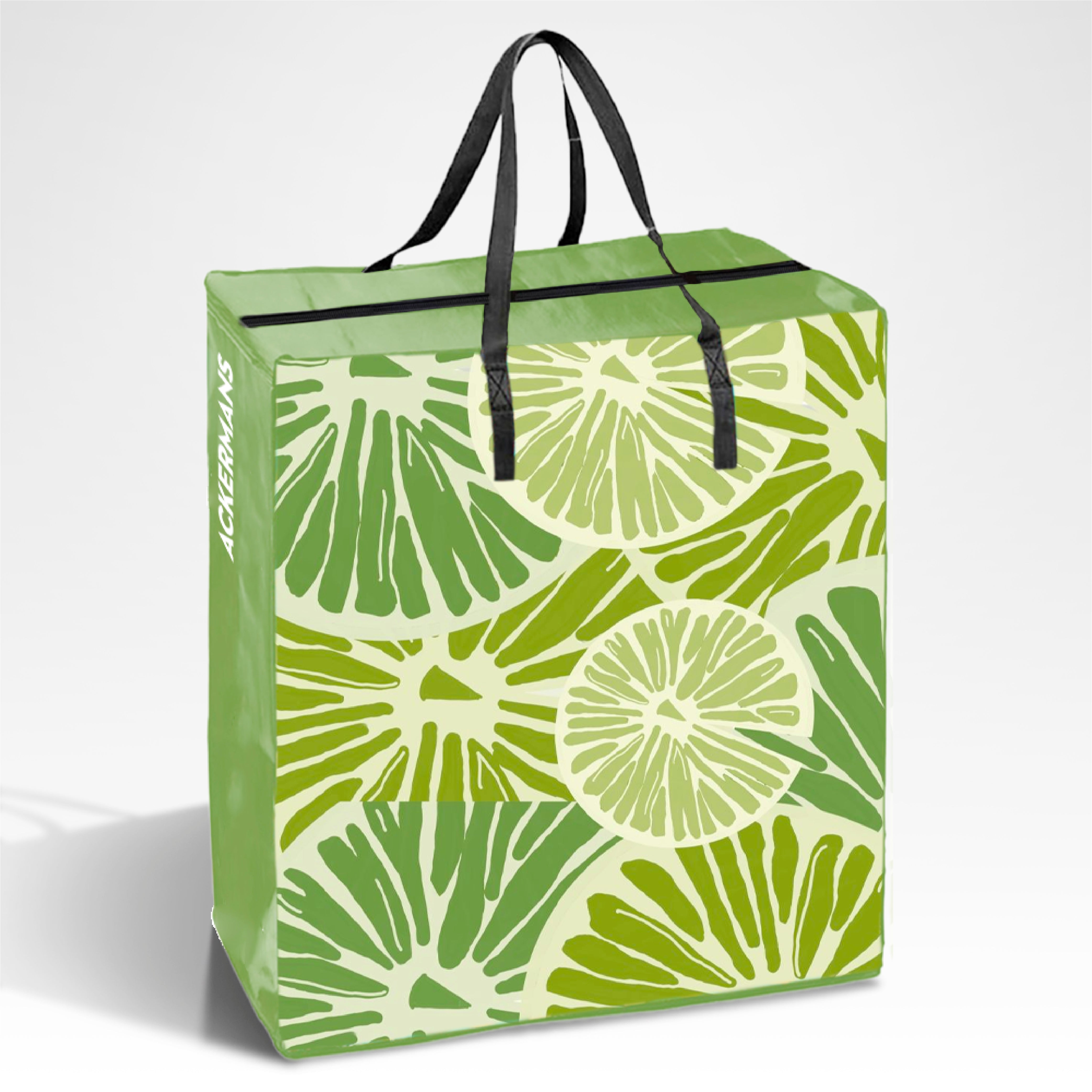 TAXI01 - Medium Assorted Design Laminated Taxi Shopping Bag with Zipper | 120GSM, 36L