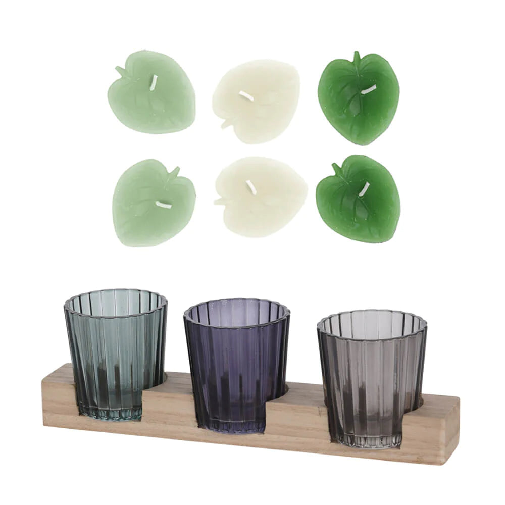 Tealight Candles and Candle Holder - Set of 11