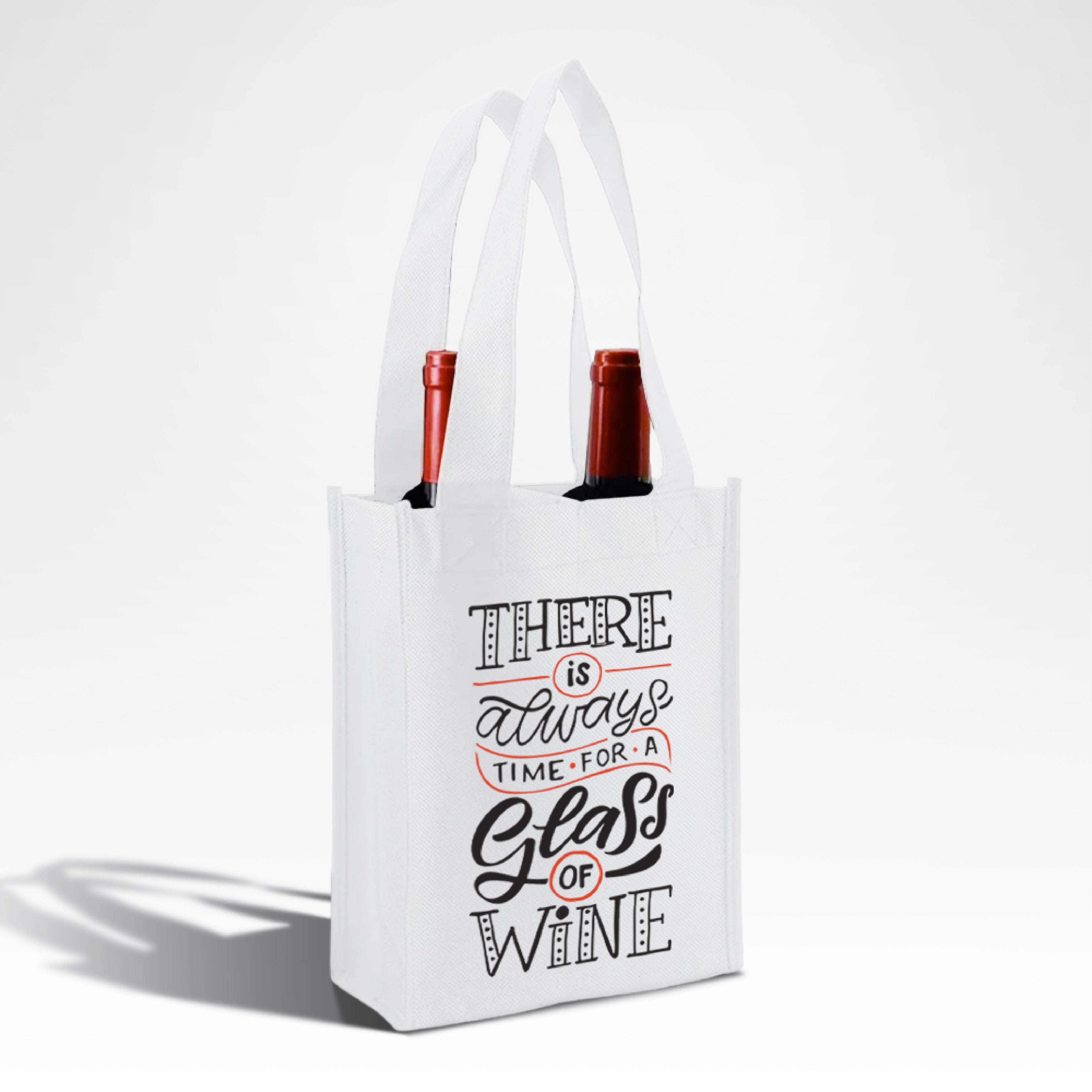 Reusable Wine Bag for 2 Bottles | 80GSM, 7.6L