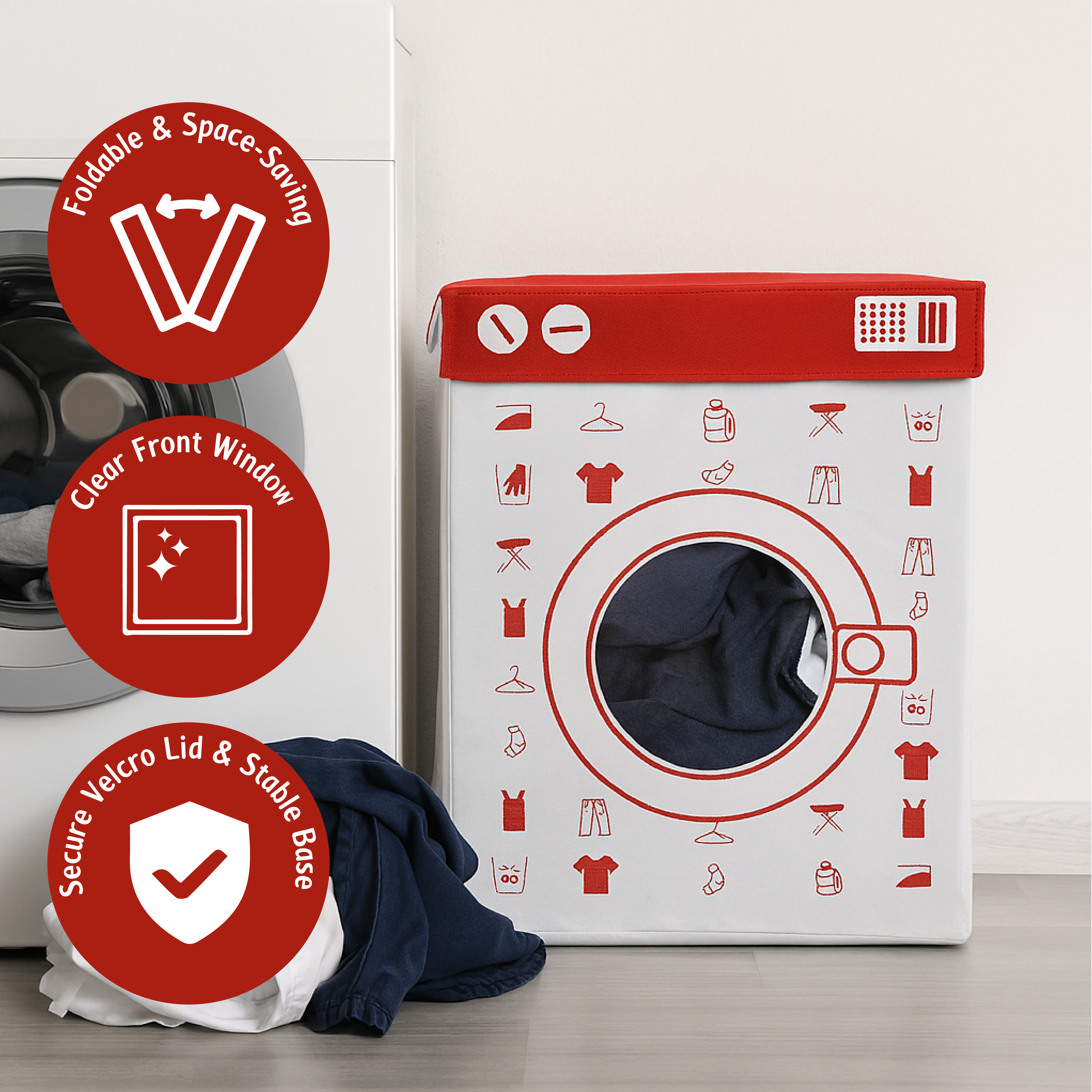 Laundry Basket - Washing Machine & Flatpack Design
