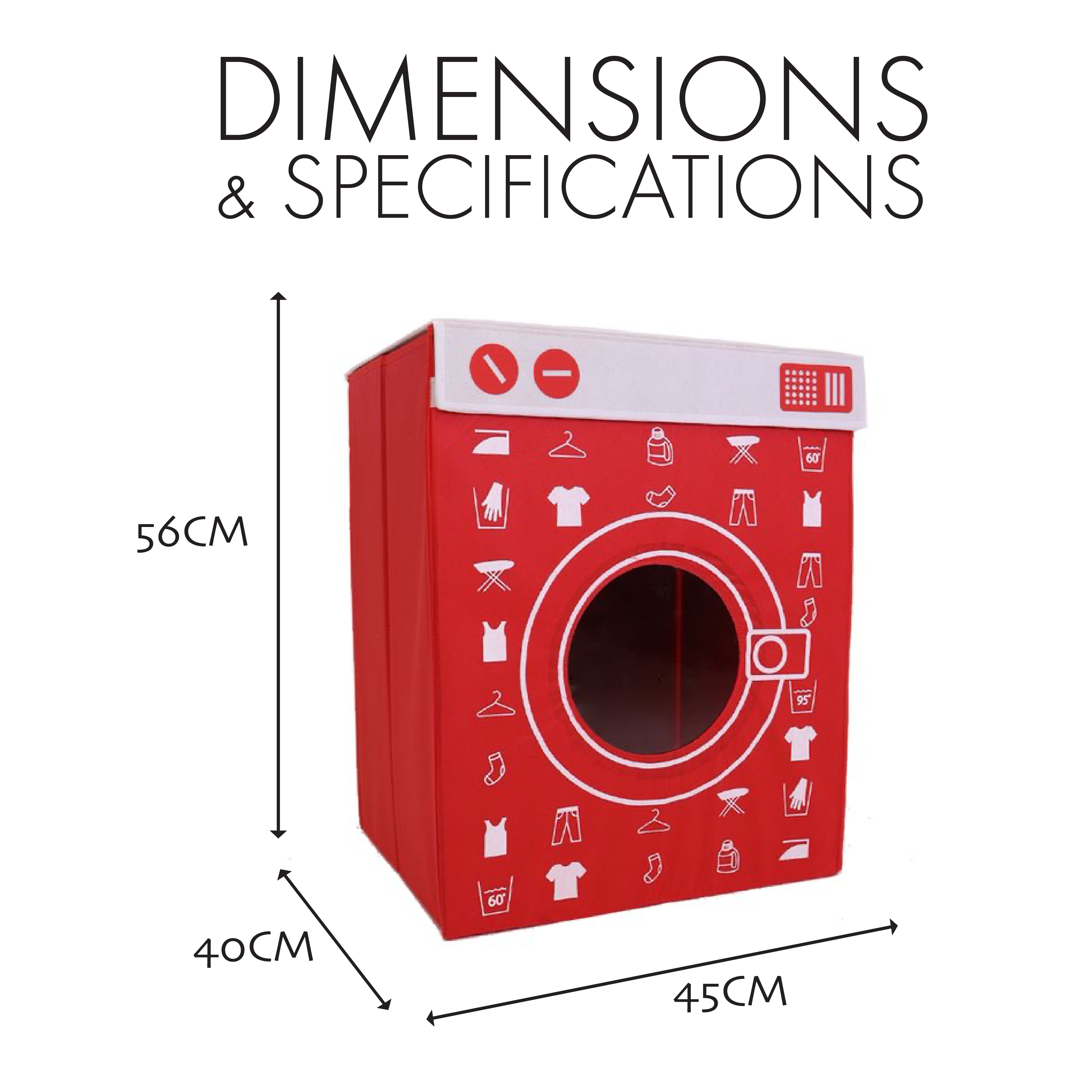 Laundry Basket - Washing Machine & Flatpack Design