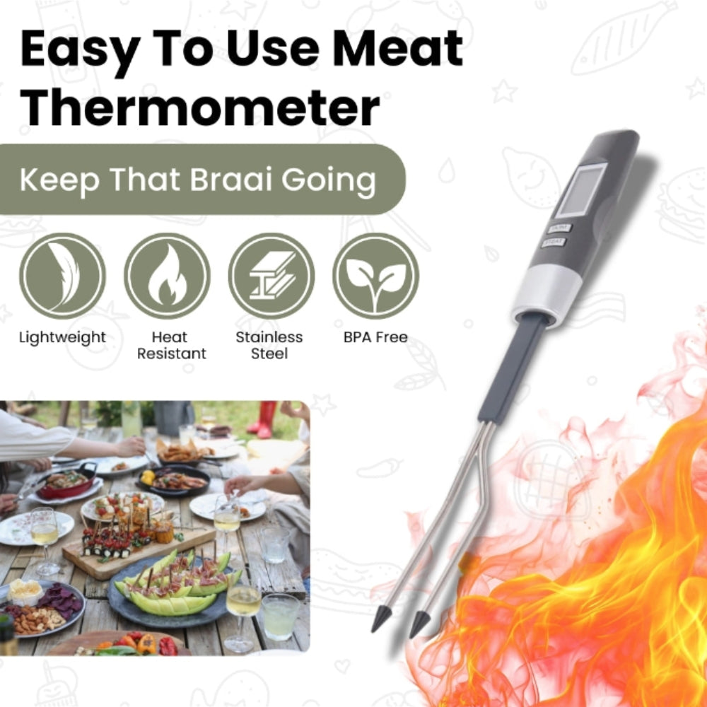Termómetro digital para carne 