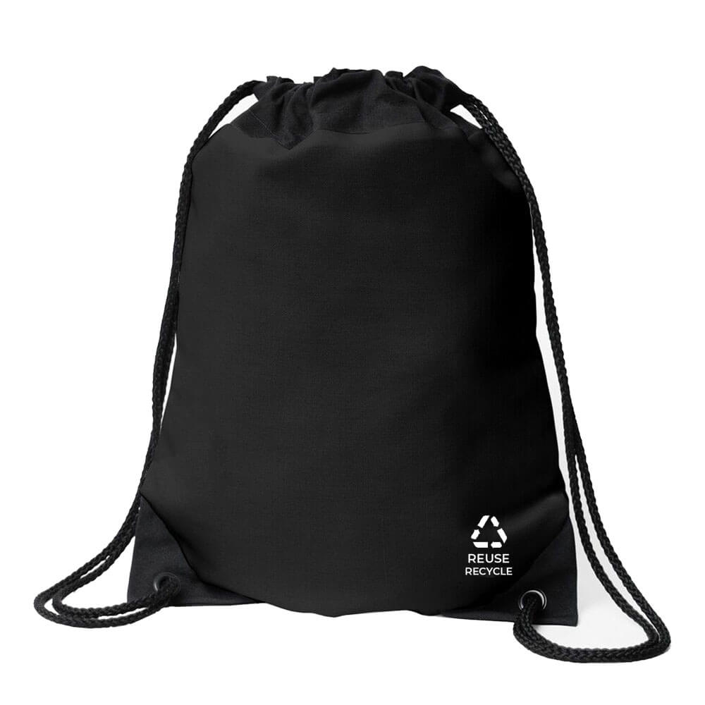 Brand your own drawstring bags with Bags Direct. Use your logo or request artwork from our design team. We provide you with a presentation, branding services up to 3 color screen prints, and swing tags at wholesale price. A minimum of 400 units per order is needed for branding. Email sales@bagsdirect.co.za or call us on 021 510 1786 