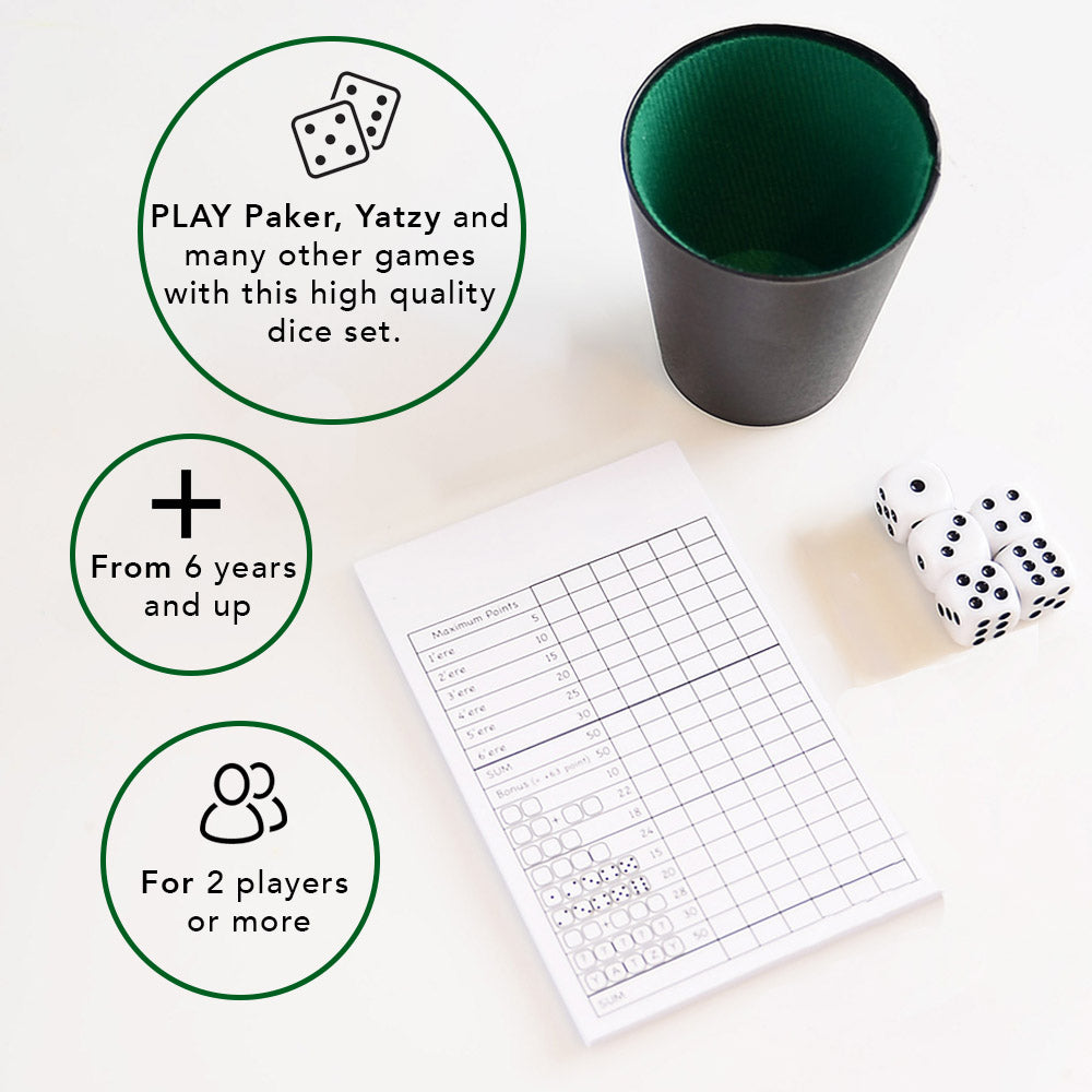 Drinking Game - Dice, Mug and Score Notepad Set