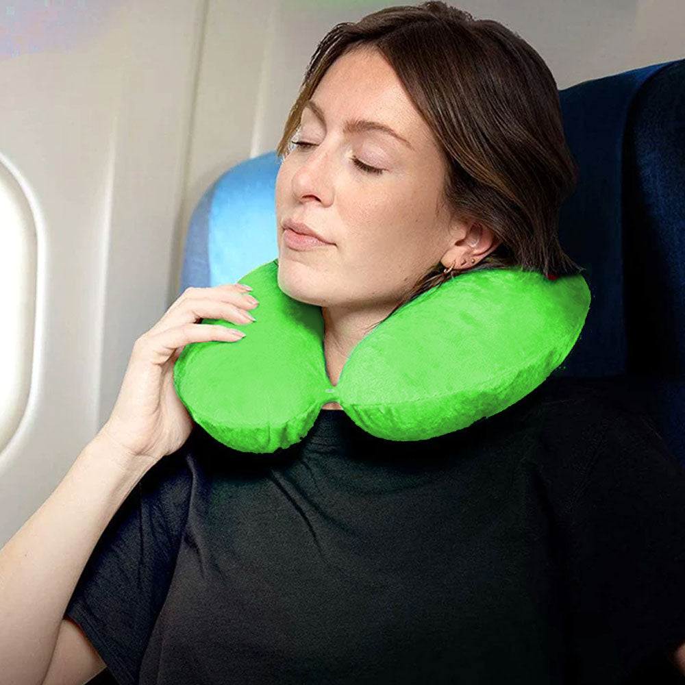Neck Pillow for Traveling - Clippable with Microbeads