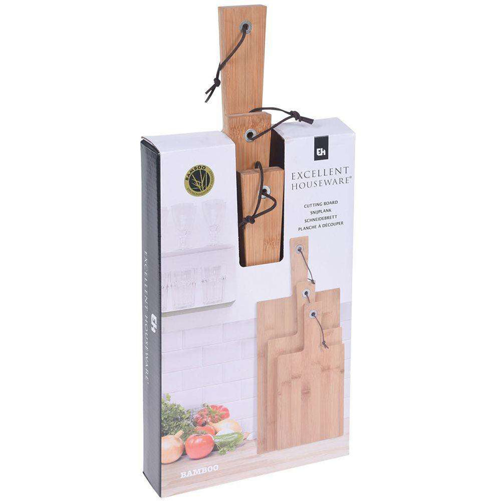 Bamboo Cutting Boards - 3 Pieces - Eco-friendly