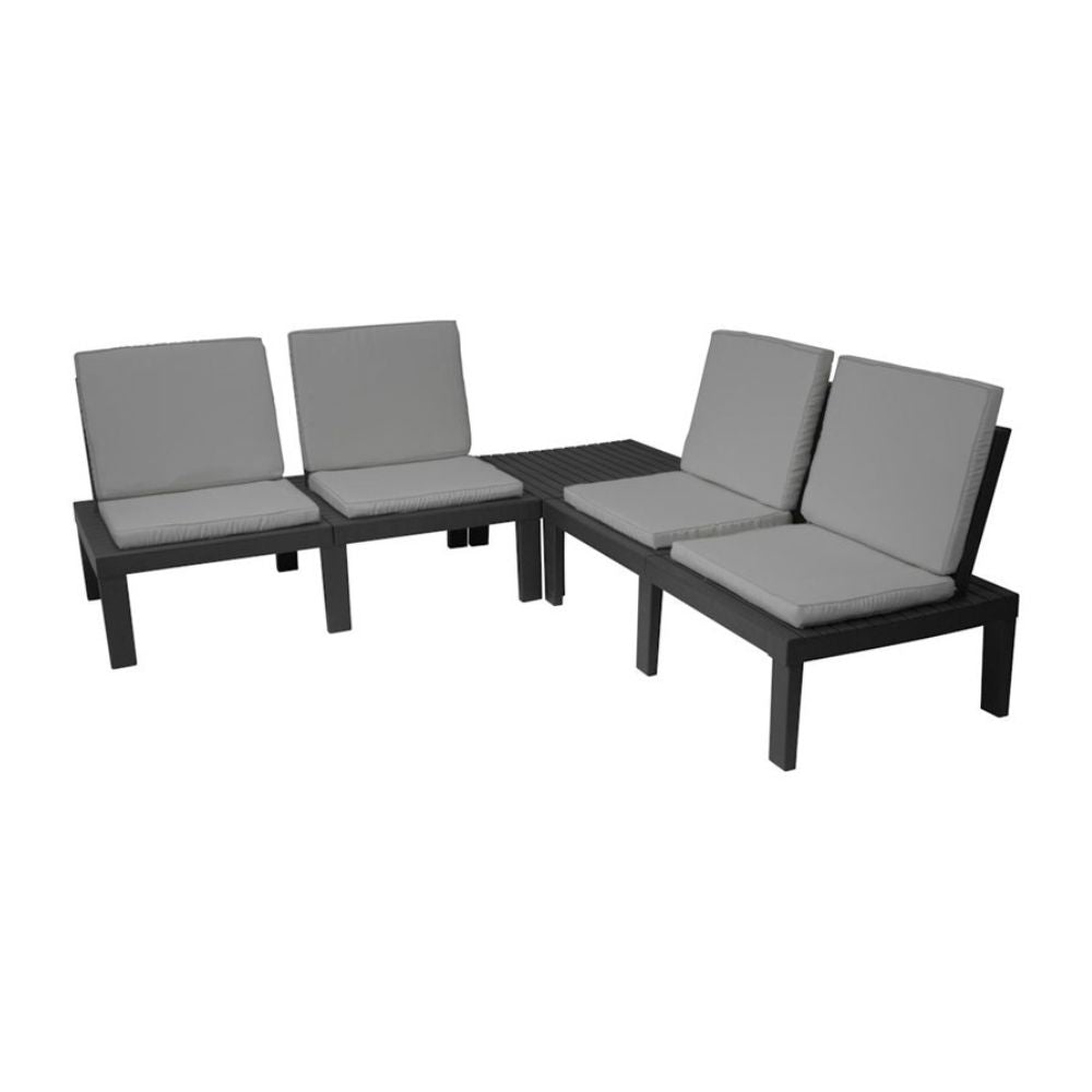 Garden Furniture Set - Table and Chairs with Cushions