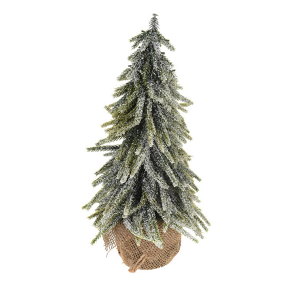 28 cm großer Weihnachtsbaum mit Steinsockel