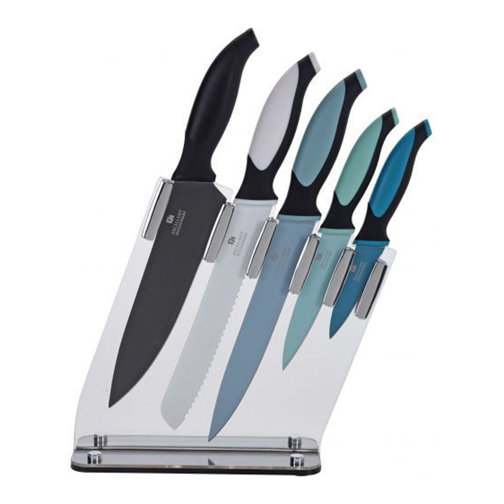 Knife Set of 5 with Stand