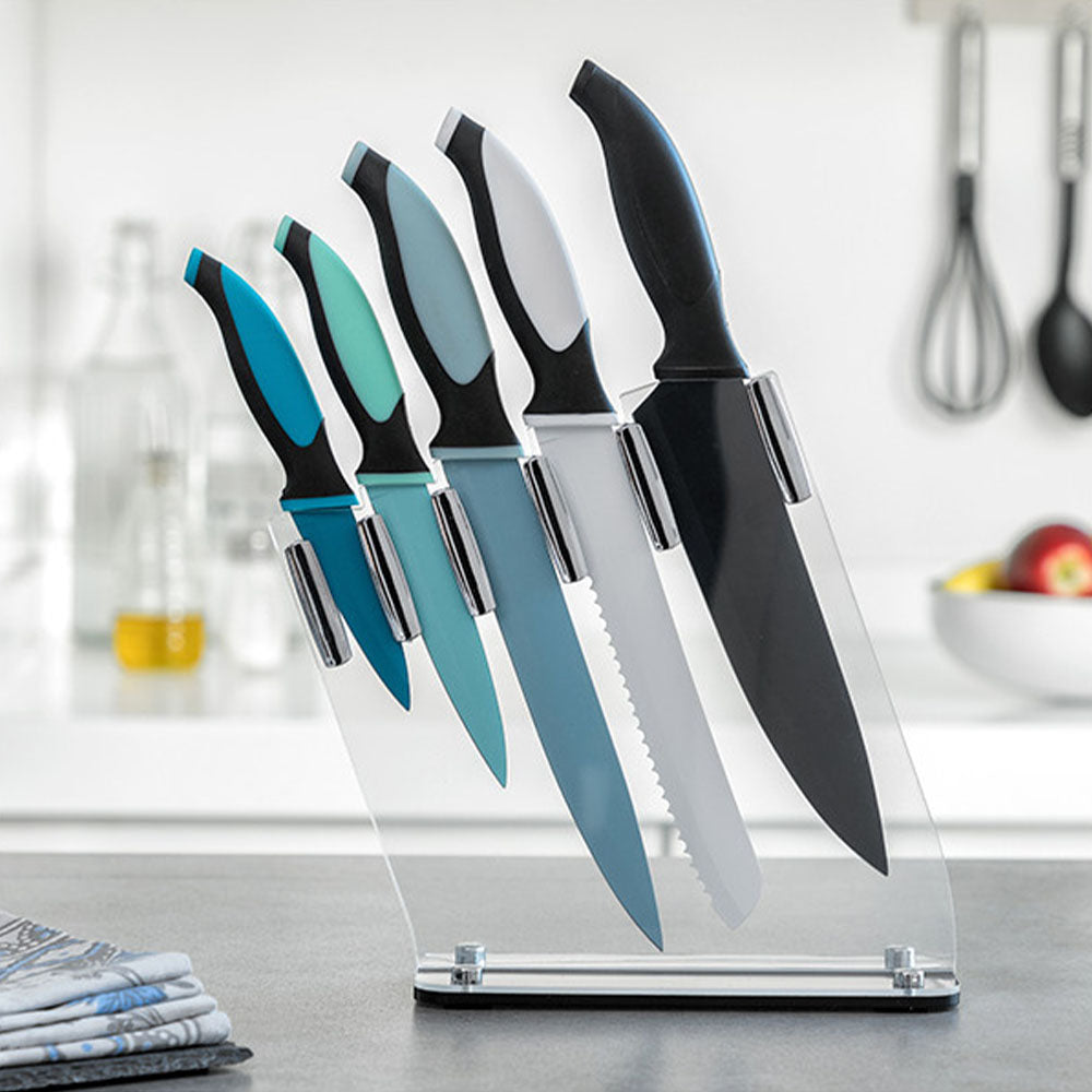 Knife Set of 5 with Stand