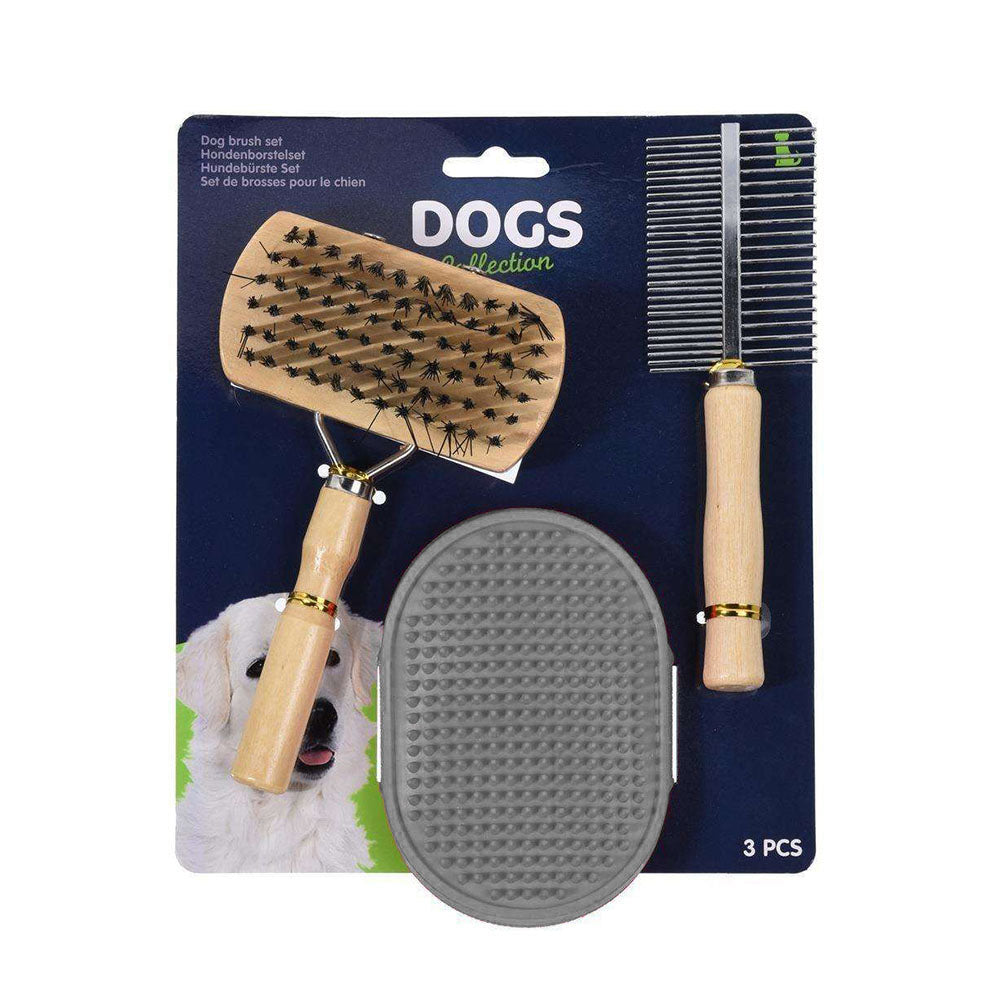 Pet Grooming Brush Set of 3