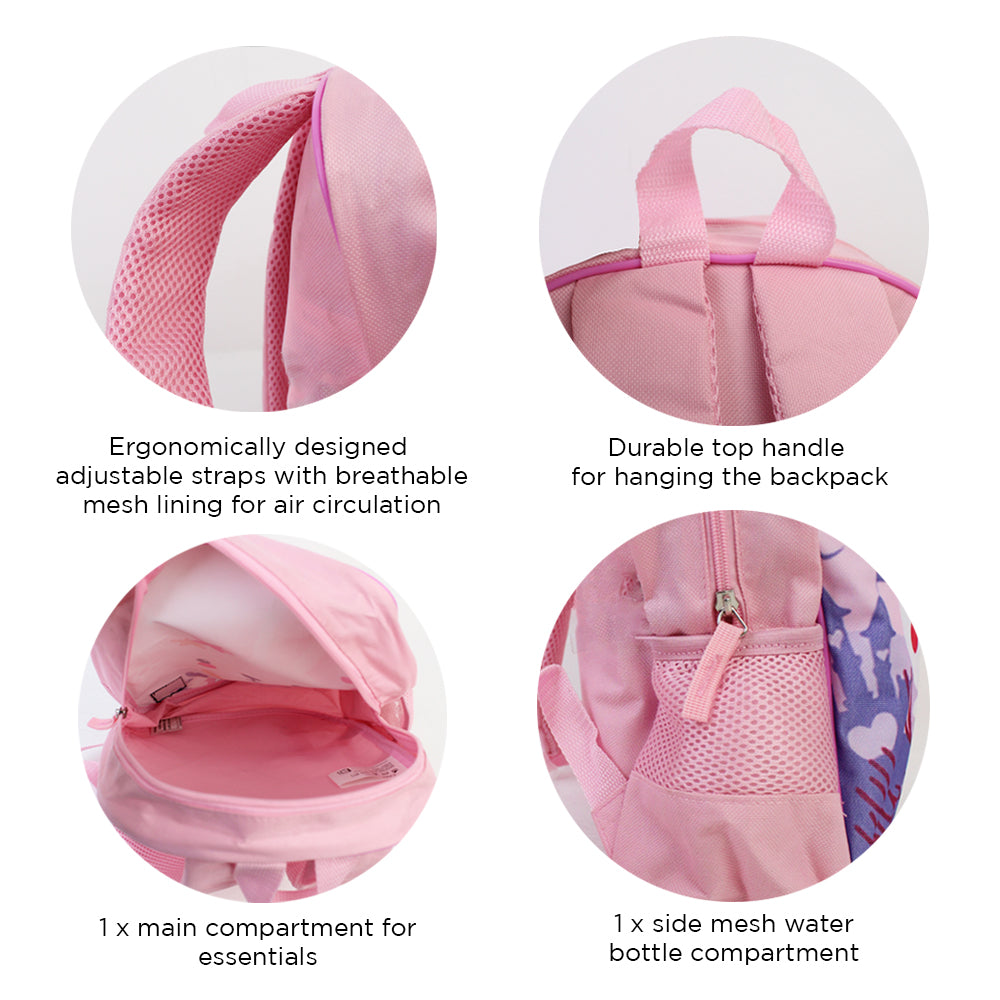 Girls Backpack -  Pink Girls Bunny design