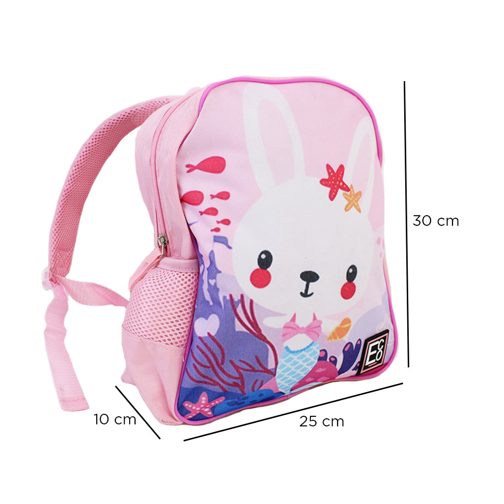 Girls Backpack -  Pink Girls Bunny design