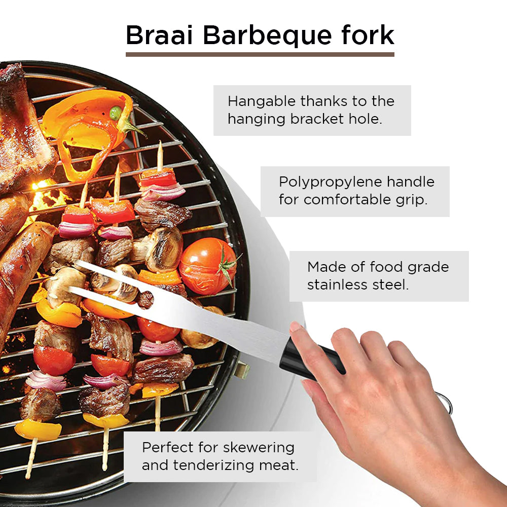 Fourchette à Barbecue Braai - Acier Inoxydable