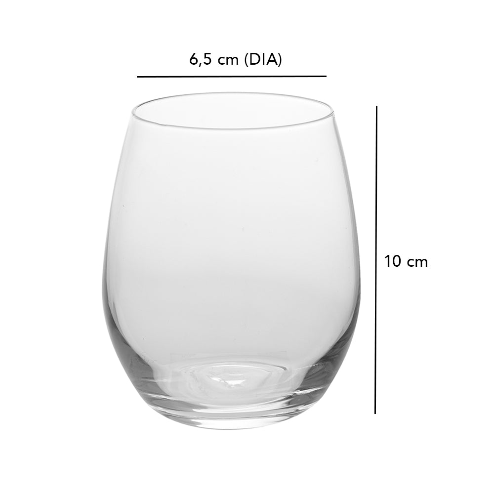 Juego de 4 vasos para beber, 390 ml