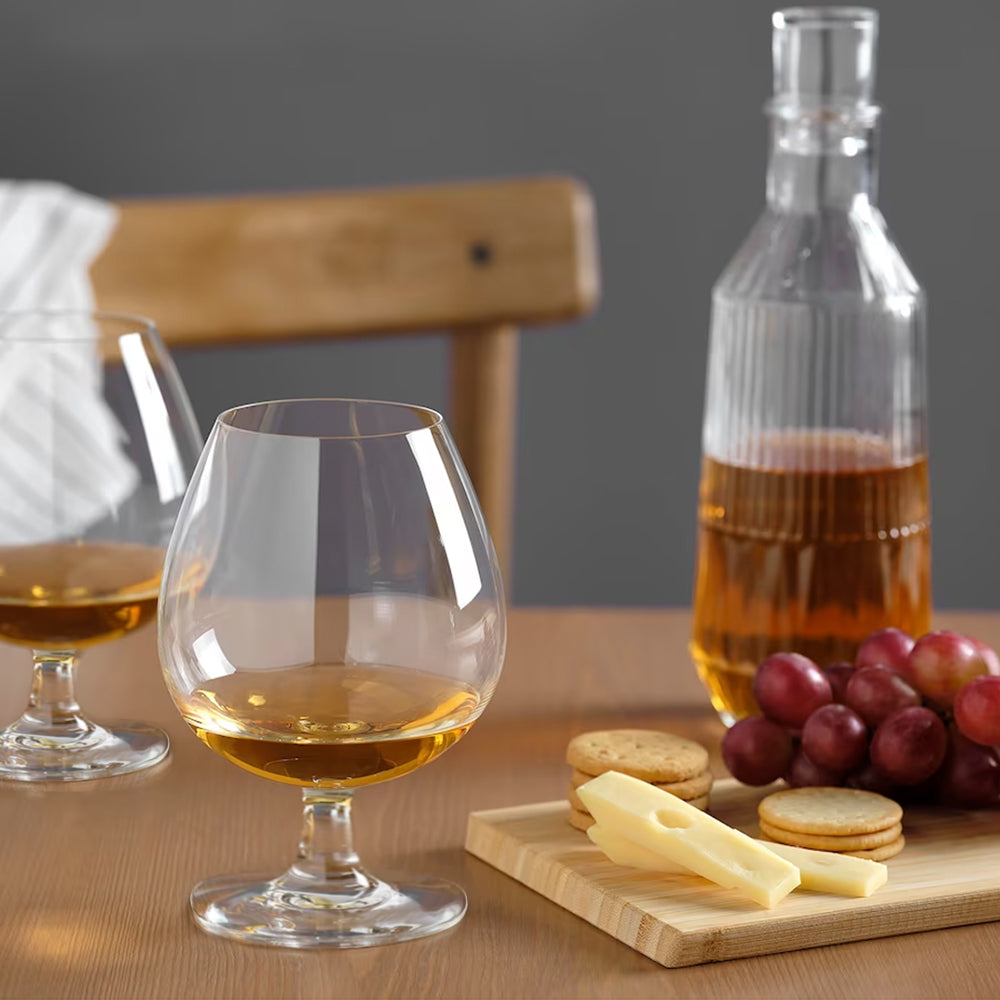 Cognac Drinking Glasses - Set of 4 Pieces - 350ml