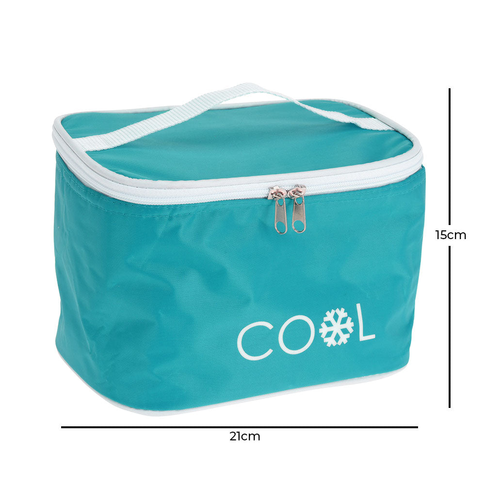 4 Litre Foldable cooler lunch bag with handle allows you to take your packed lunch and drinks whenever you go on picnics or camping trips. It has an internal insulating lining to protect food from external elements while keeping it cool from the heat. White printed logo on the front side. Size: 21.5 x 15 x 15cm. Bags Direct wholesale online shop DB5000010