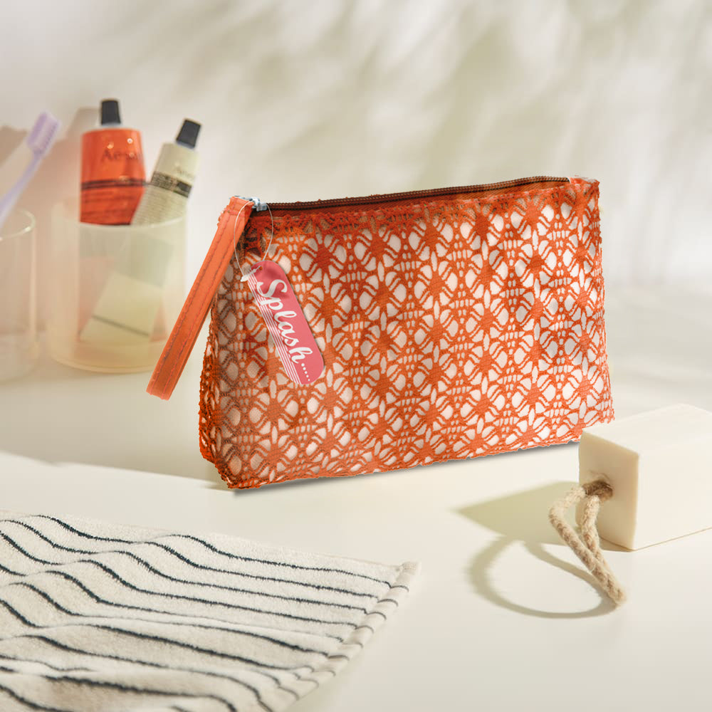Cotton Toiletry Bag with Net
