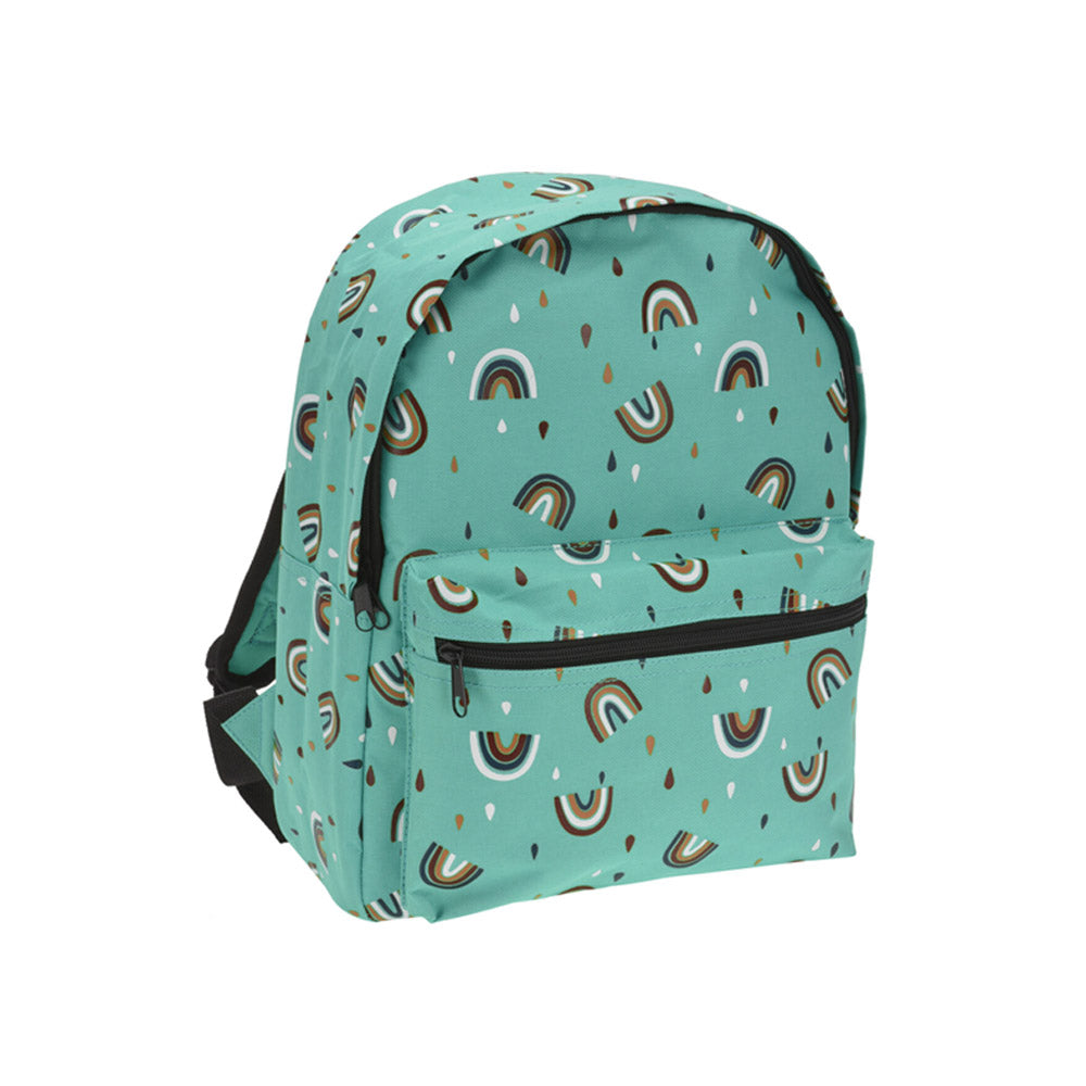 Kids Backpack Summer Vibes Design - Green Rainbow Design
