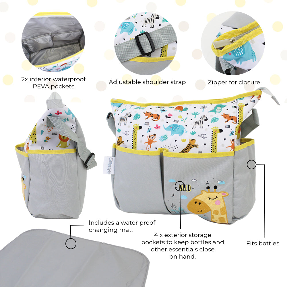 Multi-Pocket Diaper Bag