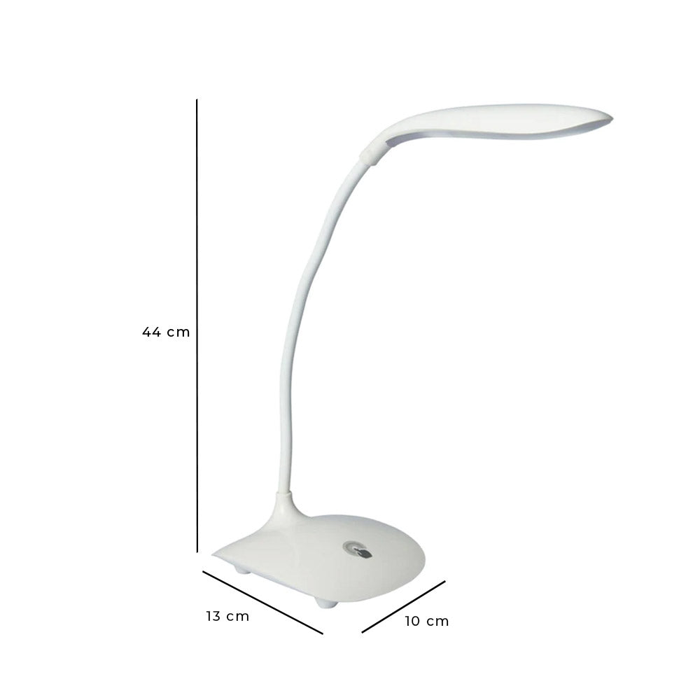 Tischlampe mit Touch-Steuerung und 1 m USB-Kabel – 5 weiße LEDs