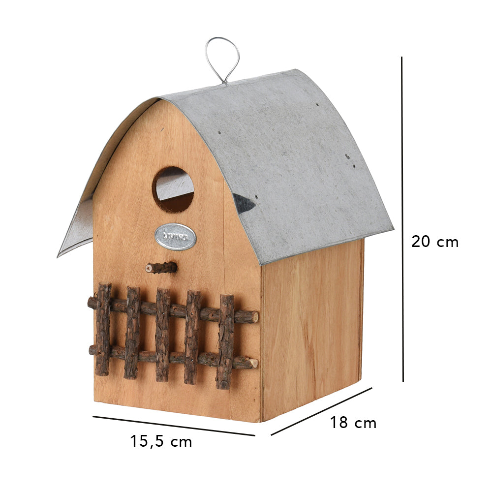 Bird House with Zinc Roof