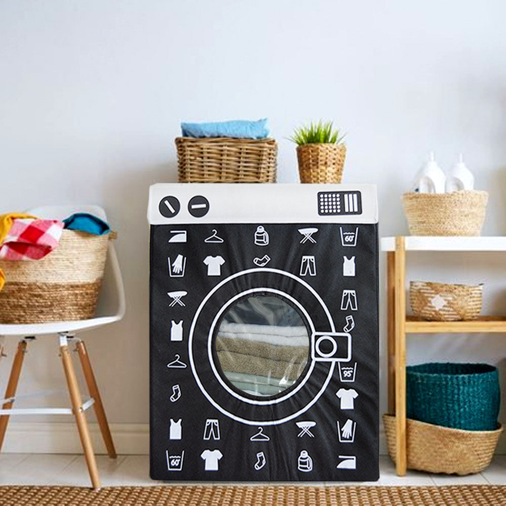 Wäschekorb – Waschmaschinen- und Flatpack-Design